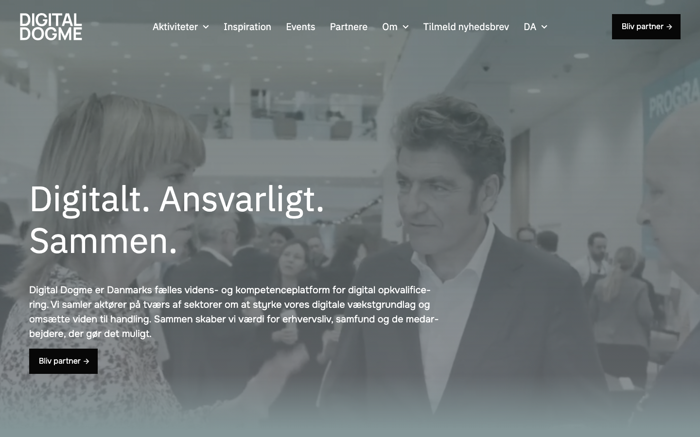 Embeds i deres eget site — skærmbillede